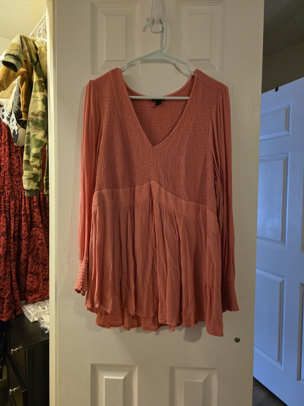 torrid Coral Pink V-Neck Blouse